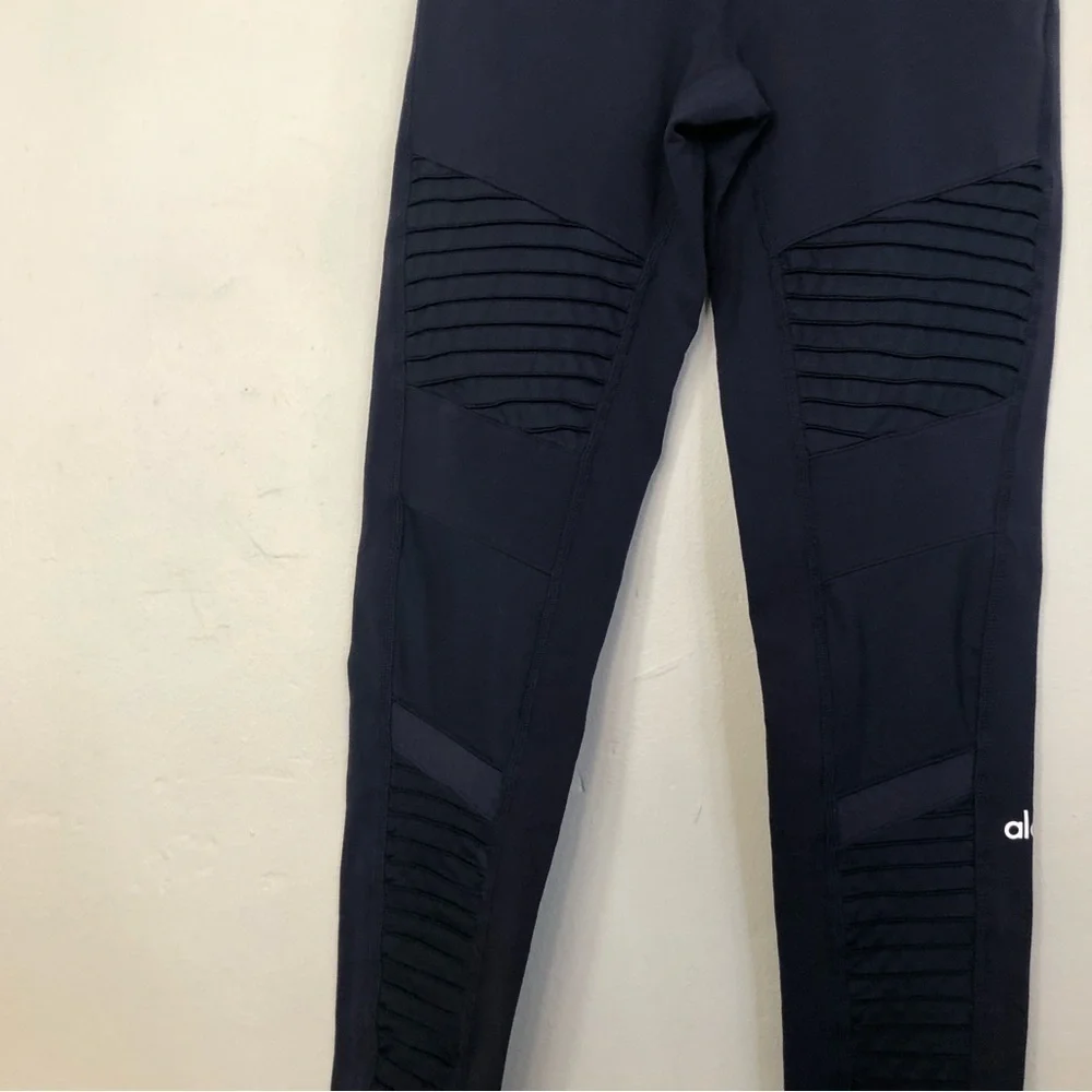 Alo YOGA High-Waist Moto Sport Leggings with Mesh Panels